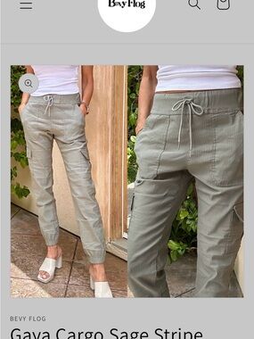 Bevy Flog Gava Cargo Pants — grey